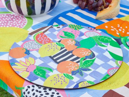 Fruit Check Placemat Set 4 Fashion