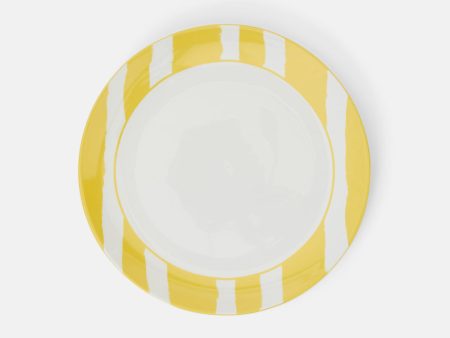 Stripe Yellow Plate Lge Cheap