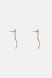 Golden Stripe Earrings For Discount