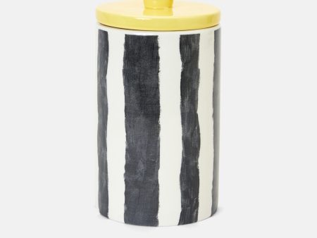 Stripe Ceramic Cannister Lge Online