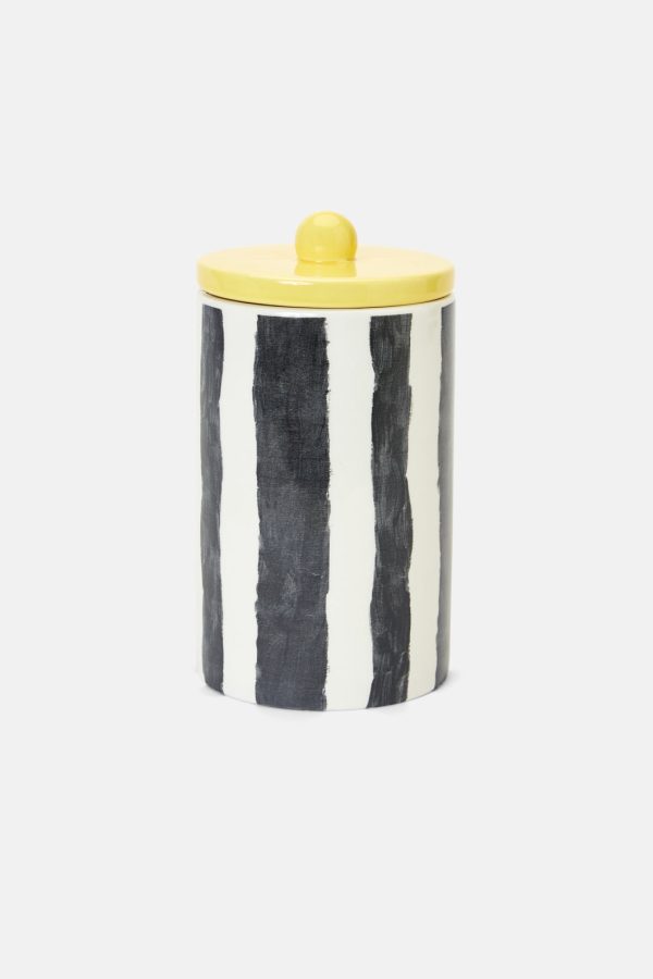 Stripe Ceramic Cannister Lge Online