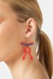 Red Ribbon Earrings For Cheap