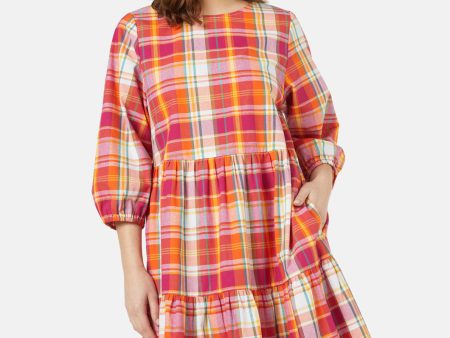 Field Check Dress Online Sale