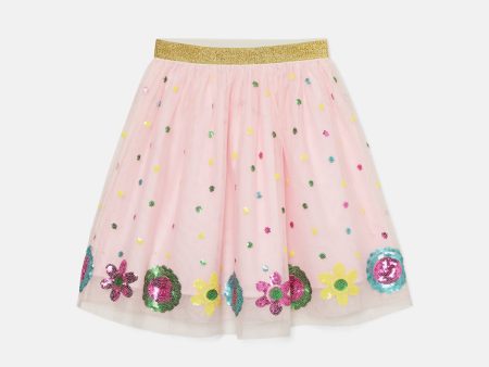 Sequin Floral Kids Skirt Sale