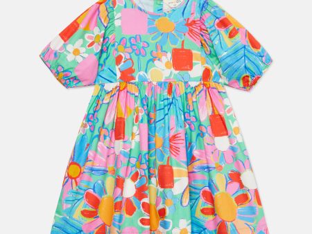 Flower Pots Kids Dress For Sale