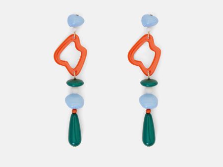 Abstract Beaded Earrings Online Sale