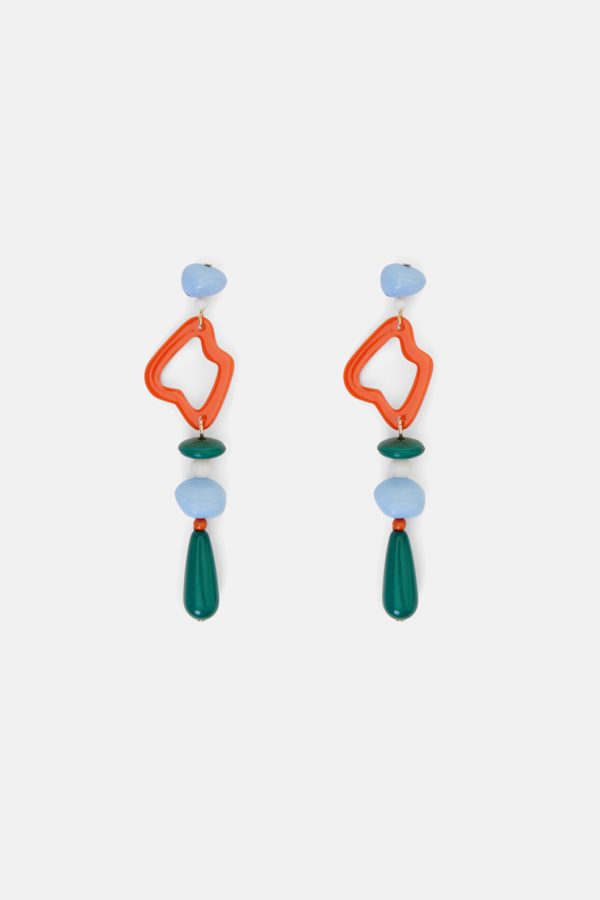 Abstract Beaded Earrings Online Sale