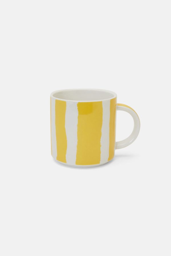 Stripe Yellow Mug Hot on Sale