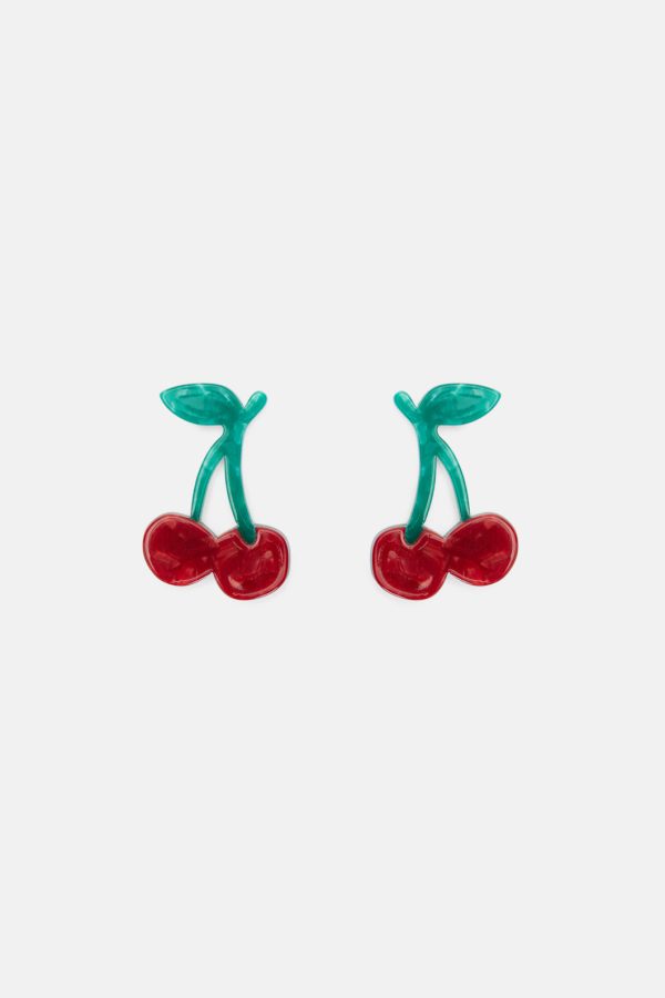 Red Cherry Earrings Hot on Sale